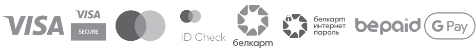 Visa, Mastercard, Белкарт, bePaid, Google Pay